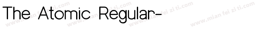 The Atomic Regular字体转换